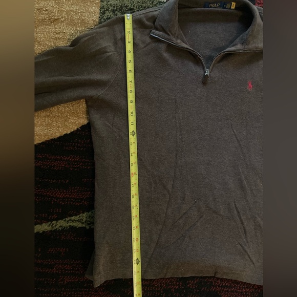 Polo Ralph Lauren Brown Quarter-Zip Sweater Pullover - Picture 8 of 9